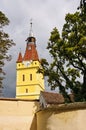 Fortified church in Cristian (Neustadt) Royalty Free Stock Photo