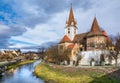 Fortified church of Cristian,Sibiu, Romania