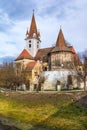 Fortified church of Cristian,Sibiu, Romania Royalty Free Stock Photo