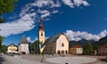 Fortified Church of Saint Peter and Paul in Tarvisio Royalty Free Stock Photo