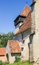 Fortified church in the town of Copsa Mare