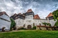 Fortified church Viscri in Transylvania in Romania Royalty Free Stock Photo