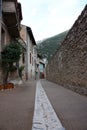 Fortified city of Villefranche de Conflent in Pyrenees Orientales, France Royalty Free Stock Photo