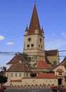 Fortified evangelical church in town Cisnadie near Sibiu