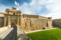 Fortified gate to Mdina,Silent City in Malta Royalty Free Stock Photo