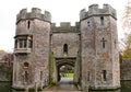 Fortified Gateway At The Bishop`s Palace In Wells, Somerset