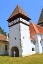 Fortified medieval church in the village Veseud, Zied, Transylvania