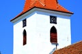 Fortified medieval saxon evangelic church in the village Bruiu-Braller, Transylvania, Romania Royalty Free Stock Photo