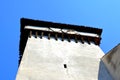 Fortified medieval saxon evangelic church in the village Bruiu-Braller, Transylvania, Romania Royalty Free Stock Photo