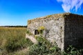 Fortified old wartime bunker on norfolk coastline england east anglia