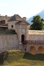 Fort of Mont-Dauphin entrance, Hautes Alpes, France Royalty Free Stock Photo