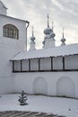 At the Fortified Wall of Pokrovsky Convent Before Snowfal