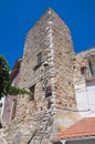 Fortified walls. Deliceto. Puglia. Italy.