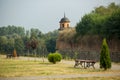 Fortified walls of medieval Dubno Castle at Dubno town, Rivne region, Ukraine Royalty Free Stock Photo