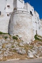 Fortified walls. Ostuni. Puglia. Italy. Royalty Free Stock Photo