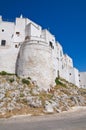 Fortified walls. Ostuni. Puglia. Italy. Royalty Free Stock Photo