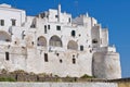 Fortified walls. Ostuni. Puglia. Italy. Royalty Free Stock Photo