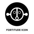 Fortitude icon vector isolated on white background, logo concept Royalty Free Stock Photo