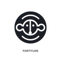 fortitude isolated icon. simple element illustration from zodiac concept icons. fortitude editable logo sign symbol design on