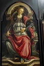Fortitude, from panels depicting the Virtues in Uffizi Gallery in Florence, Italy