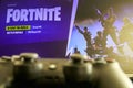 Fortnite video game and Playstation 4 controller
