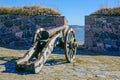 Fortress cannon in Suomenlinna - Sveaborg, Helsinki Finland Royalty Free Stock Photo