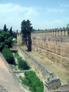 Fortress of Cordoba, Alcazar of Christian Kings, Alcazar of Cordoba. Medieval building in the historic center of Cordoba.