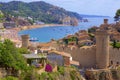 Fortress in Costa Brava Coast in Tossa de Mar, Spain