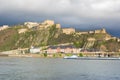 Fortress Ehrenbreitstein as seen from Koblenz Royalty Free Stock Photo