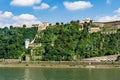 The Fortress Ehrenbreitstein in Koblenz. Royalty Free Stock Photo