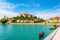 The Fortress and the fortifications of Peschiera del Garda are located in Veneto, Italy.