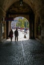 Fortress gate with a view to outside