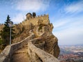 The Fortress Guaita viewed from The Pass of the Witches, San Marino