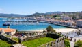 From the Fortress, Harbor of Baiona Royalty Free Stock Photo