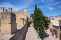 Fortress in the historical center of the old medieval town of Alcudia, Mallorca Royalty Free Stock Photo