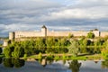 Fortress in Ivangorod, border of Russia Royalty Free Stock Photo