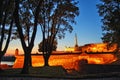 Fortress Kalemegdan at dawn