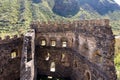 Fortress Khertvisi wall with loopholes. Samtskhe-Javakheti region, southern Georgia