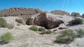 Fortress Kyzyl-kala in Karakalpakstan Biruni, the region of fortresses of Khwarezm, Uzbekistan