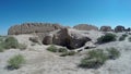 Fortress Kyzyl-Kala is located in the territory of Ancient Khwarezm, Uzbekistan