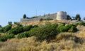 The fortress of Lekuresy. Saranda. Albania. Bunker at the walls of the fortress