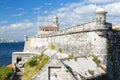 The fortress and lighthouse of El Morro in Havana Royalty Free Stock Photo