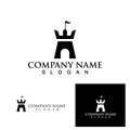 Fortress logo and symbol vector template