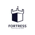 Fortress Logo Template in Vector Shape