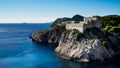 Fortress Lovrijenac is a Game of Thrones Shooting Set in Dubrovnik Royalty Free Stock Photo