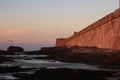 Fortress of the old city of Essaouira on the coast of the atlantic ocean, Morocco Royalty Free Stock Photo