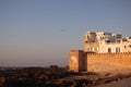 Fortress of the old city of Essaouira on the coast of the atlantic ocean, Morocco Royalty Free Stock Photo