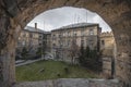 Fortress of the Old Sity Baku, stone frame or defence hole.,Old city wall of Baku Azerbaijan Royalty Free Stock Photo