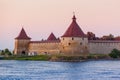Fortress Oreshek on a small island on the Neva River - Leningrad Region Russia