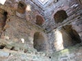 Fortress Ram on river Danube inner bastion view on stone windows Royalty Free Stock Photo